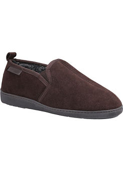Mens ’Arnold’ Brown Slip On Slippers by Hush Puppies