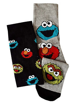 Men’s 2 Pack Sesame Street Characters Socks Gift Set