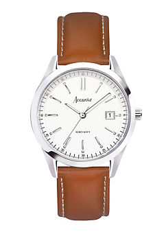 Men’s Everyday Brown Leather Strap 40mm Watch by Accurist