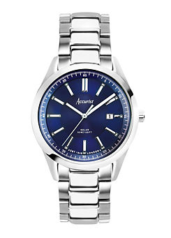 Men’s Everyday Solar Stainless Steel Bracelet 40mm Watch by Accurist