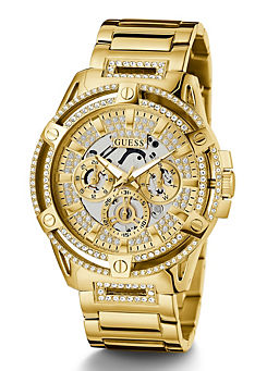 Men’s Gold Tone King Watch by Guess