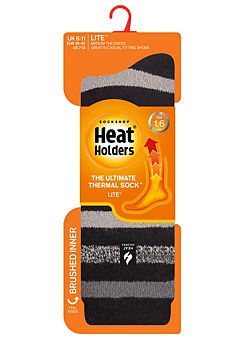 Men’s Heat Holders Thermal Socks Lite - Stripe by Drew Brady