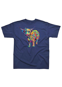 Men’s Highland Cow T-Shirt by PD Moreno