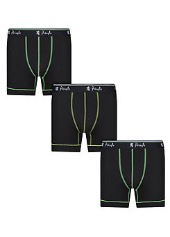 Men’s Pack of 3 Black Sports Underwears by Pringle