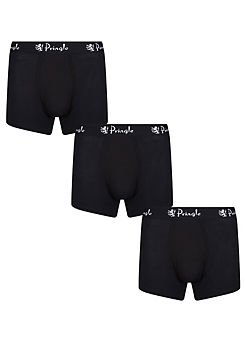 Men’s Pack of 3 Modal® Hipster Black Boxers by Pringle