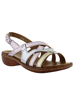 Metallic Taylor Sandals by Adesso