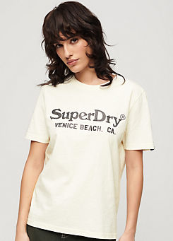 Metallic Venue Relaxed T-Shirt by Superdry