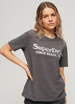 Metallic Venue Relaxed T-Shirt by Superdry