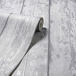 Metallic Wash Wood Wallpaper by Arthouse