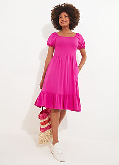 Mia Shirred Jersey Dress by Joe Browns