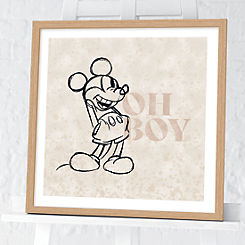 Mickey Mouse ’Oh Boy’ Framed Print by Disney