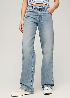 Mid Rise Wide Leg Jeans by Superdry