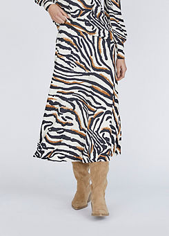 Midi Length Printed Skirt by Sisters Point