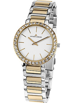 Milano Quartz Stainless Steel Two-Tone Women’s Watch by Jacques Lemans