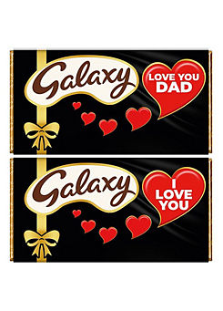 Milk Choc Bar with LOVE YOU DAD Sleeve by Galaxy
