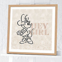 Minnie Mouse ’Hey Girl’ Framed Print by Disney
