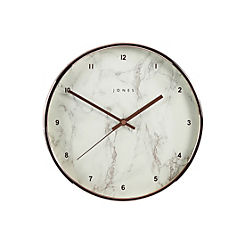 Modern Marbled Wall Clock by Jones Clocks