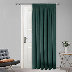 Montreal Thermal Velour Lined Pencil Pleat Door Curtain by Home Curtains