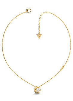 Moon Phases Gold Plated Necklace by Guess