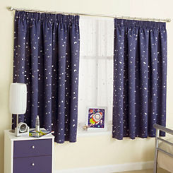 Moonlight’ Thermal Printed Blockout Pencil Pleat Kids Curtains by Tyrone