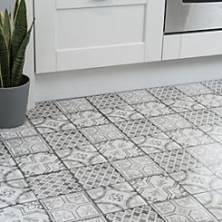 Moroccan Peel And Stick Floor Tiles 30.5cm x 30.5cm 1sqm pack by d-c-fix