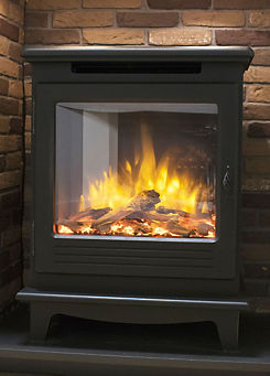 Morpeth Electric Freestanding Stone Fire by Suncrest
