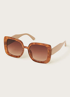 Mottled Square Sunglasses by Monsoon