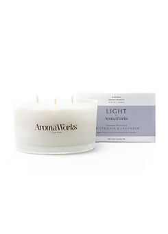 Mulitwick Petitgrain & Lavender Candle by AromaWorks
