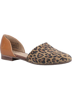 Multicoloured Makeda D’Orsay Flat by Hush Puppies
