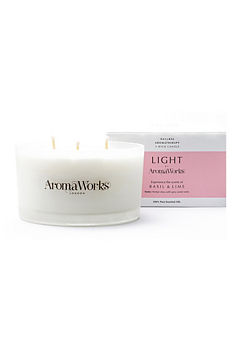 Multiwick Basil & Lime Candle by AromaWorks