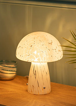 Mushroom Confetti Glass Table Lamp by ValueLights