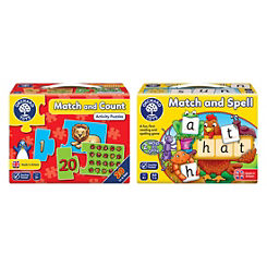 My First Games - Match & Spell with Match & Count by Orchard Toys