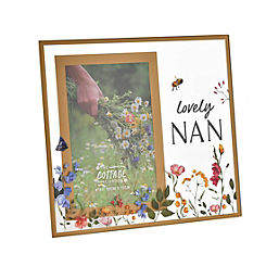 Nan’ 4 x 6 ins Glass Frame by The Cottage Garden