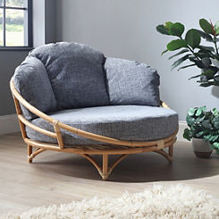 Natural Rattan Snug Chair by Desser