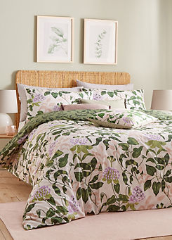 Nature Passiflora 180 Thread Count Reversible Duvet Cover Set by Wylder