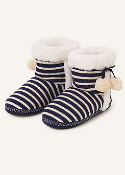 Nautical Knit Boots by Accessorize