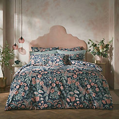 Navy Cotswold Floral 180 Thread Count Duvet Cover Set by Amanda Holden