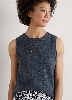Navy East View Knitted Vest by Seasalt Cornwall