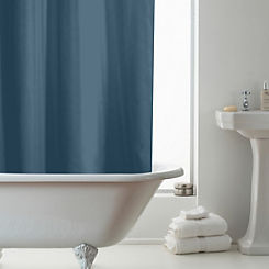 Navy Shower Curtain by Country Club