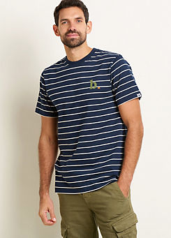Navy Stripe T-Shirt by Brakeburn
