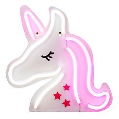 Neon LED Unicorn with USB Cable by Glow