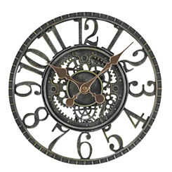 Newby Verdi-Gris Finish Mechanical Wall Clock by Smart Garden