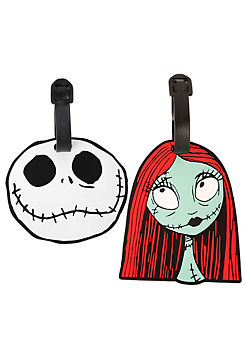 Nightmare Before Christmas White, Black & Red 2 Piece Luggage Tags by Disney