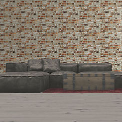 Novelties Loft Brick Wallpaper by Muriva