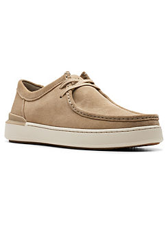 Oakwood Suede Courtlite Seam Shoes by Clarks
