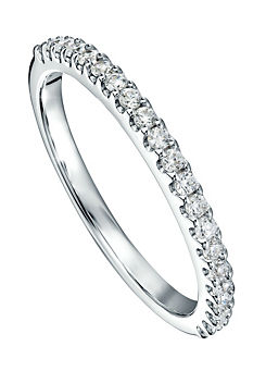 Odette 9ct White Gold 0.25ct Lab Grown Diamond Ring by Created Brilliance