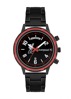 Official Men’s Black Sports Bracelet Watch by Liverpool FC
