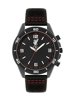 Official Men’s Dark Grey Sports Strap Watch by Liverpool FC