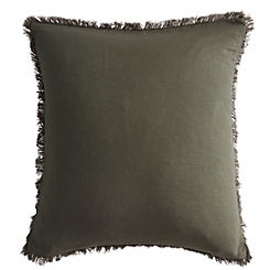 Olive Freya Linen Cotton 45 x 45cm Cushion by Kaleidoscope