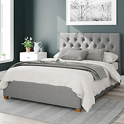 Olivier Eire Linen Fabric Ottoman Bed by Aspire